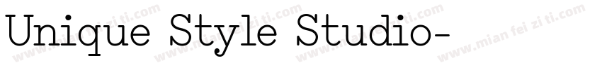 Unique Style Studio字体转换